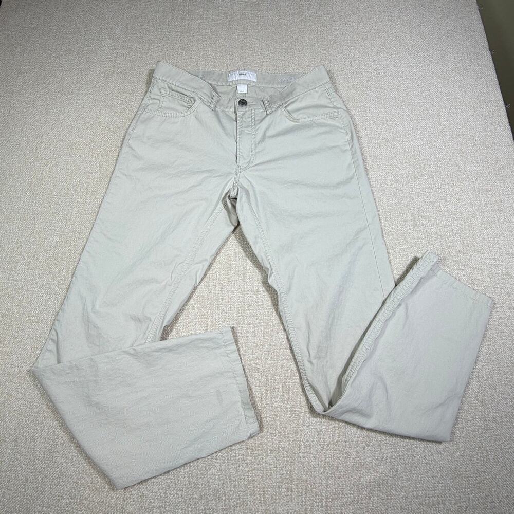 Brax Chuck U Mens 32x30 Cream 5 Pocket Stretch Pants Modern Fit Casual Chino